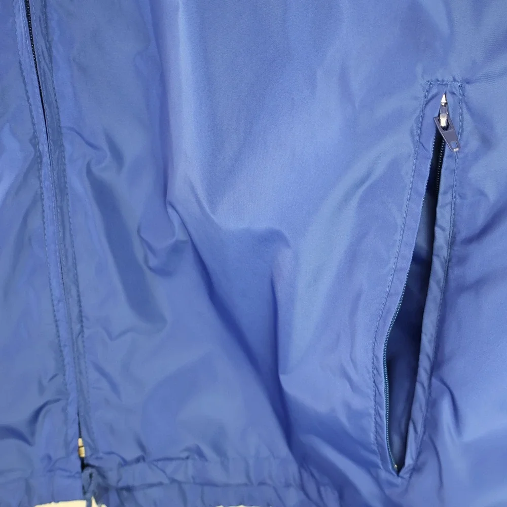 Vintage‎ 90s Woolrich Windbreaker Large Retro Colorblock Red Blue Nylon Coat